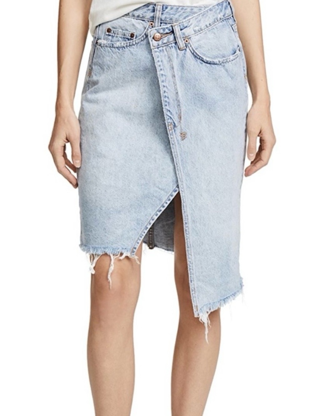 Ksubi Women's Light Blue Cropped Jeans